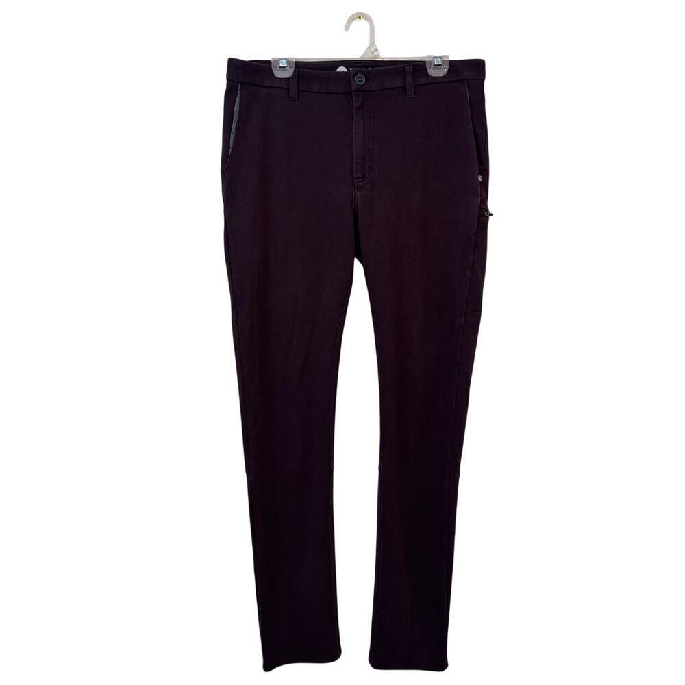 Vuori Everything Chino Performance Slim stretch Knit Pants Casual Brown